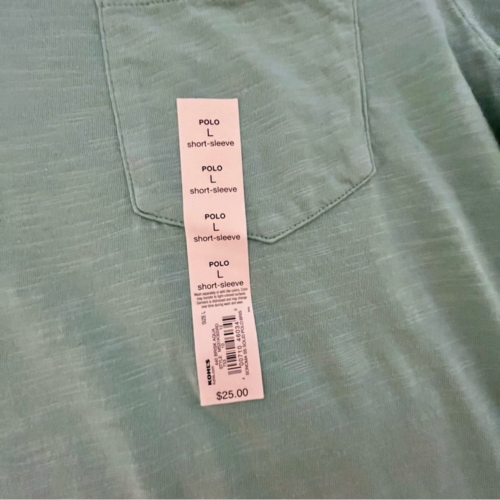 Sonoma The Everyday Polo Aqua - Picture 2 of 5